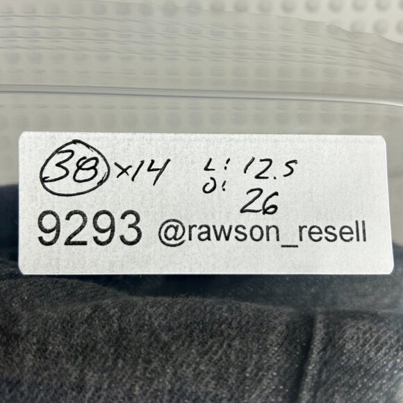 Ecko Unltd Black Gothic Jean Shorts Y2K Size 38 Stitched Gray Wide Leg‎ Skater - Picture 8 of 8